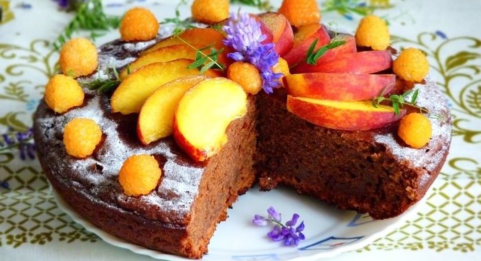 Шоколадно-кабачковый пирог