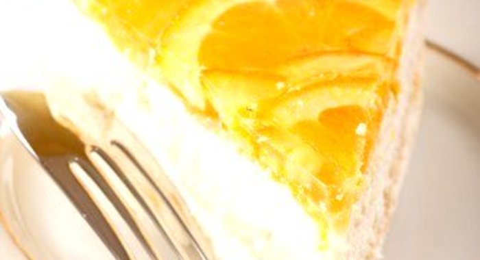 Быстрый творожно-апельсиновый пирог