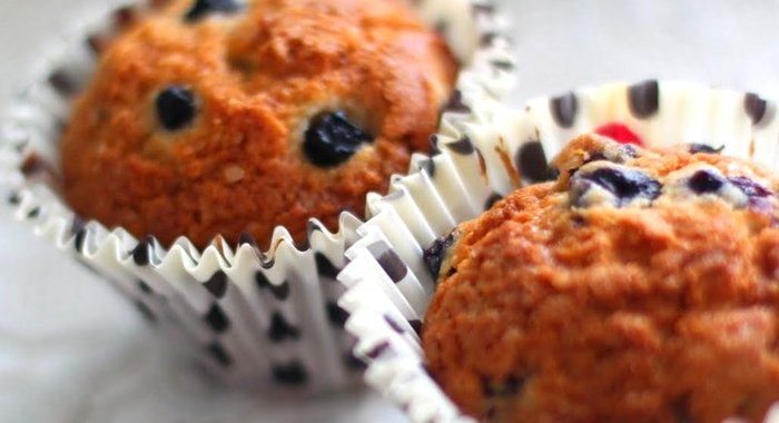 Черничные мини-маффины с корицей