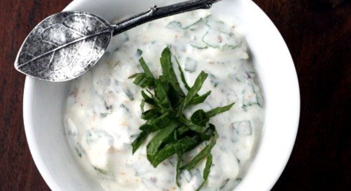 Огуречно-мятная райта