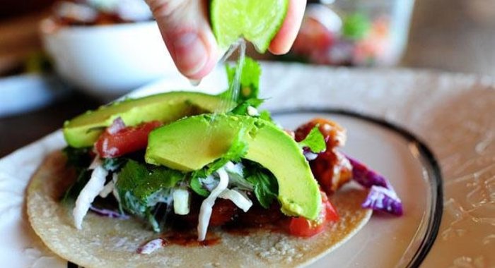 Такос с креветками