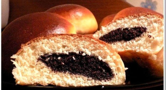 Булочки с маком