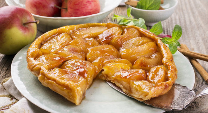 Яблочный пирог тарт татен