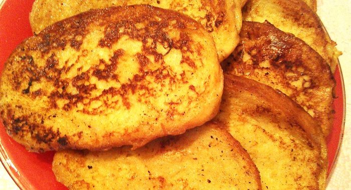 Быстрые золотистые гренки