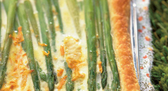 Пирог со спаржей