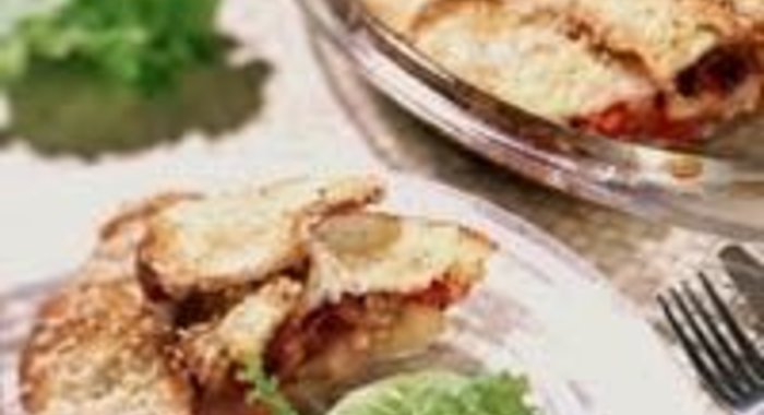 Итальянский пирог с курицей и кабачком