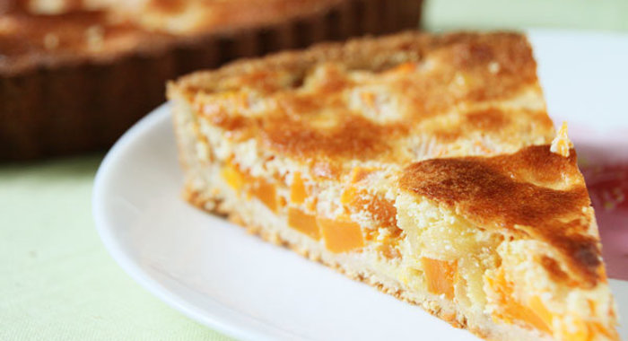 Тыквенно-творожный пирог