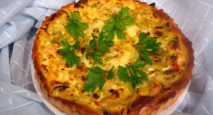 Пирог с курицей и капустой