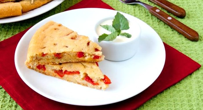 Имбирный пирог с овощами