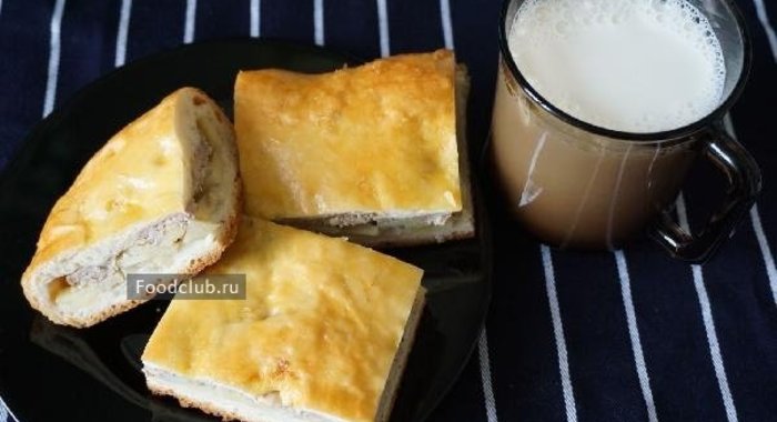 Пирог с фаршем и картофелем