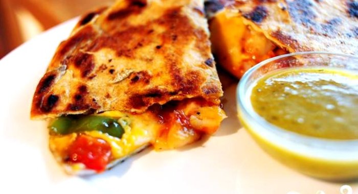 Кесадилья с креветками