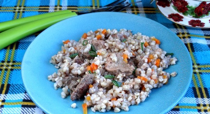 Гречка с говядиной в мультиварке