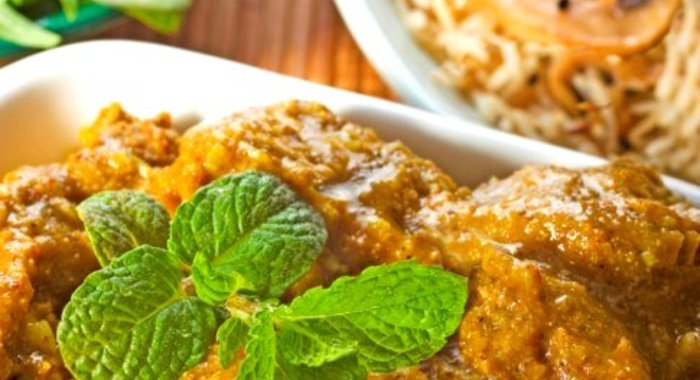 Свинина на пару с овощным карри