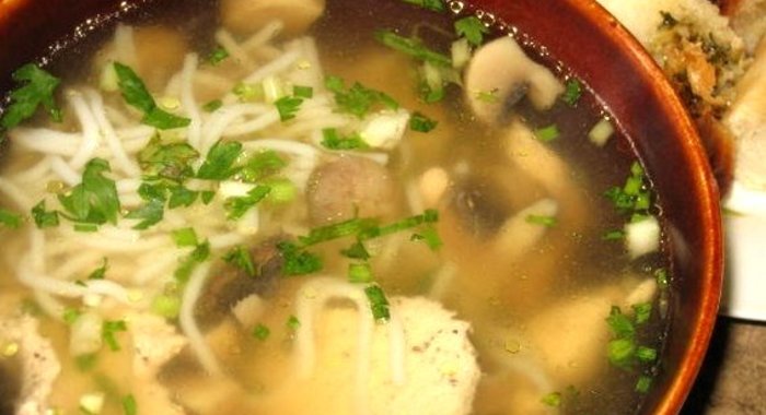 Китайский суп с курицей