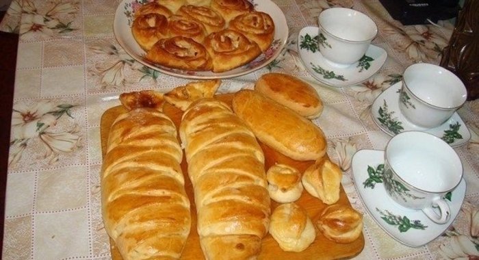 Рыбный пирог с капустой