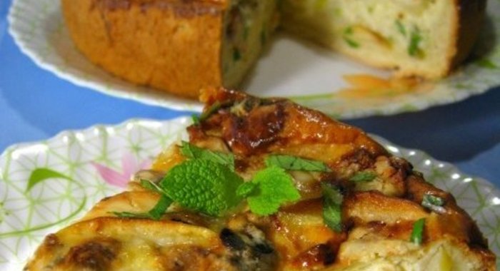 Яблочный пирог с сыром