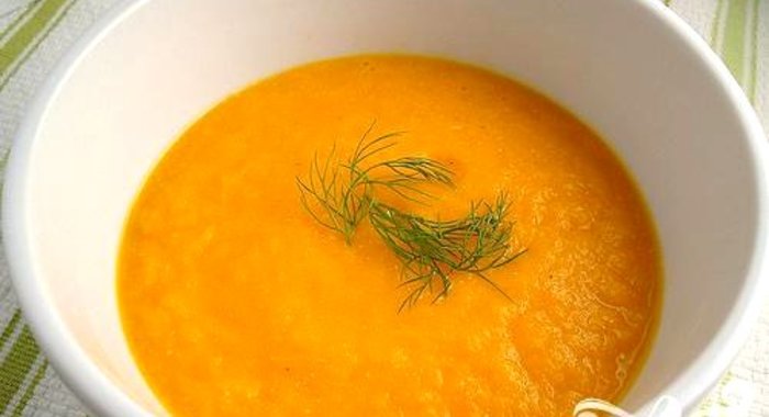 Летний суп из тыквы и апельсинов