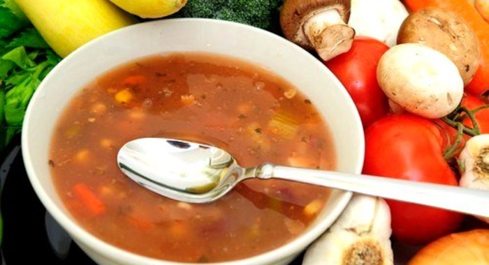 Суп из маринованных баклажанов по‑украински