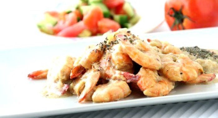 Закуска из ароматных креветок с японским майонезом