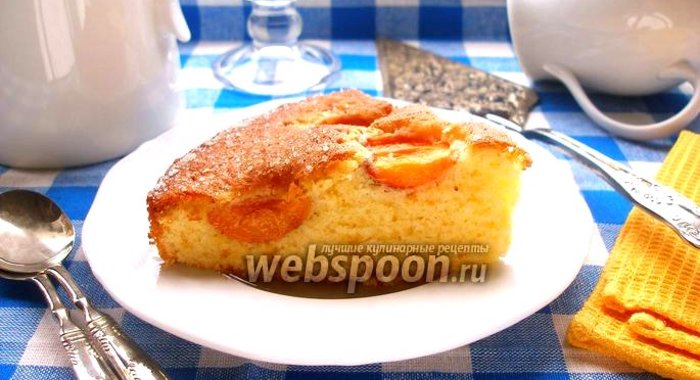 Сахарный абрикосовый пирог