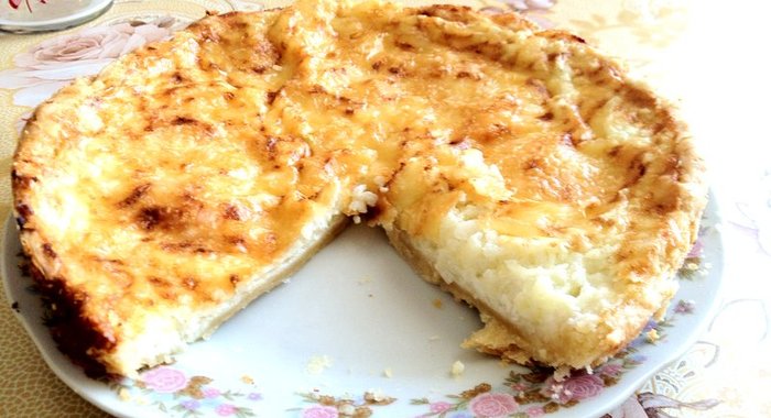 Пирог с кабачком и сыром