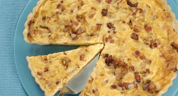 Лотарингский пирог с беконом