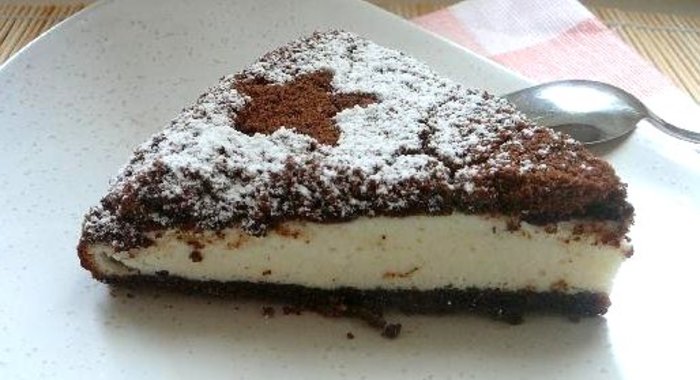 Шоколадно-творожный пирог