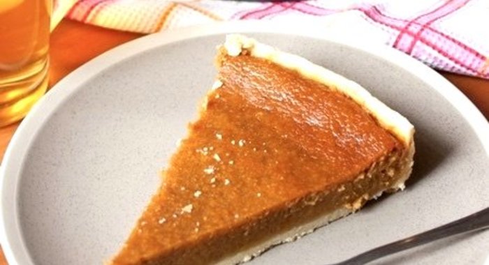 Тыквенный пирог со сгущенным молоком