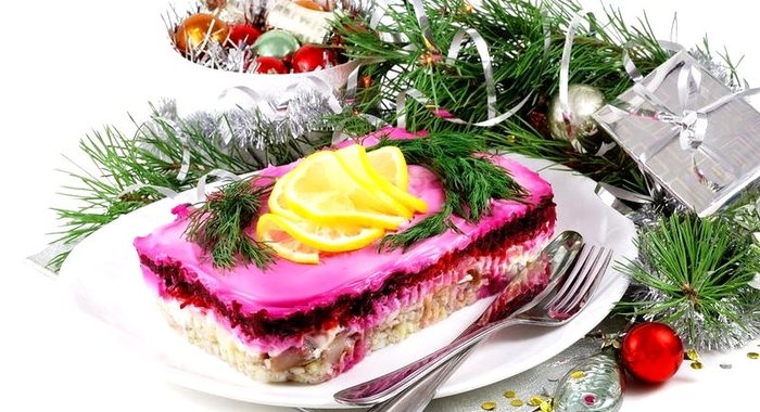 Селедка под шубой с яйцом