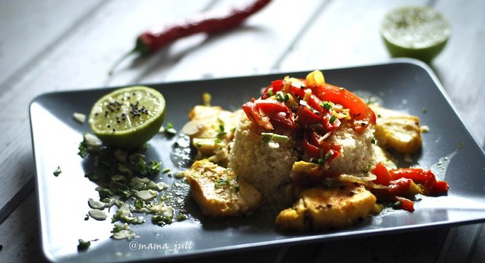 Треска с кускусом по‑мароккански