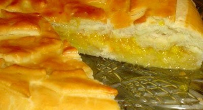 Открытый апельсиновый пирог