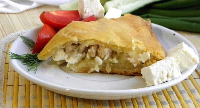Пирог с курицей и картофелем