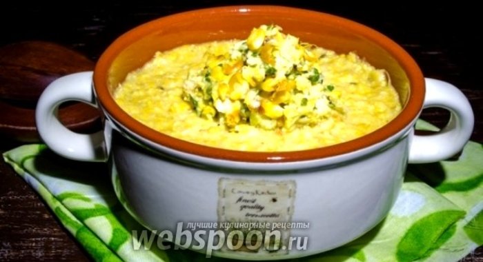 Мексиканский суп из печёной кукурузы