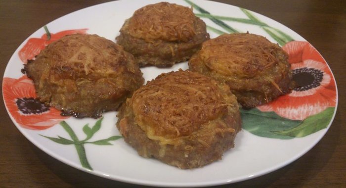 Мясные корзиночки с грибной начинкой