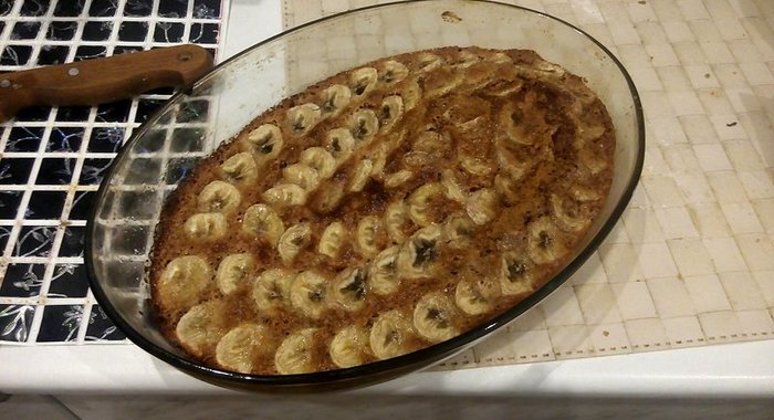 Банановый пирог с корицей
