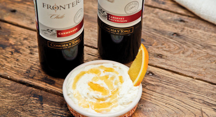 Винная закуска из рикотты