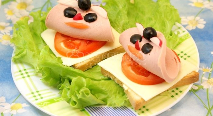 Бутерброды «Кораблики»