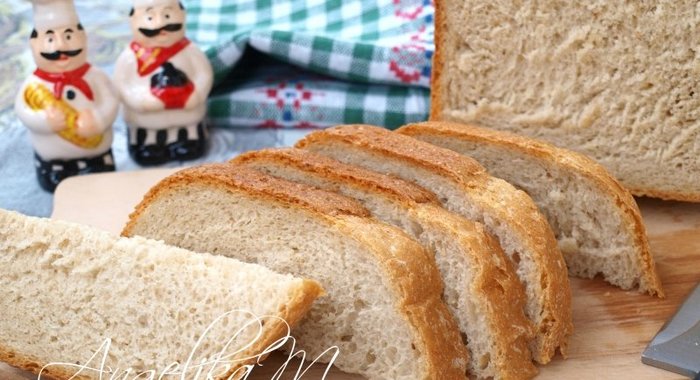 Пшенично-ржаной хлеб с кунжутом в хлебопечке