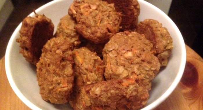 Овсяно-морковное печенье на ржаной муке