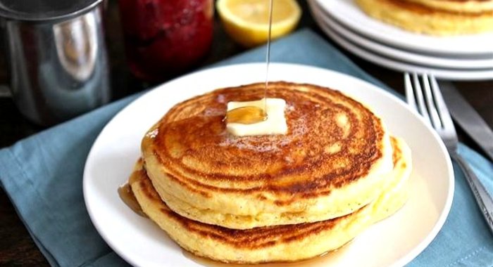 Лимонно-кукурузные оладьи