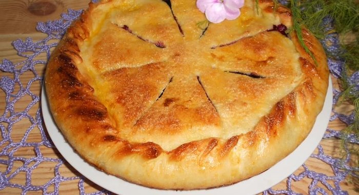 Черничный пирог
