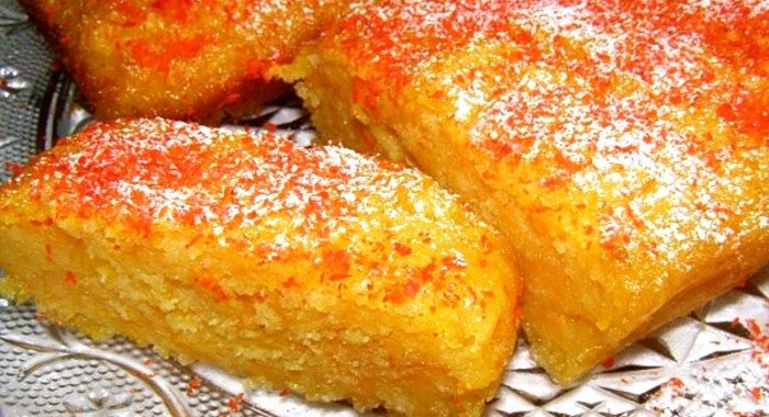 Быстрый сладкий пирог на кефире с тыквой