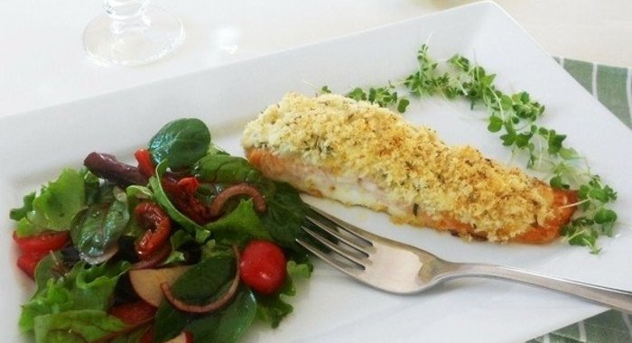 Запеченный лосось