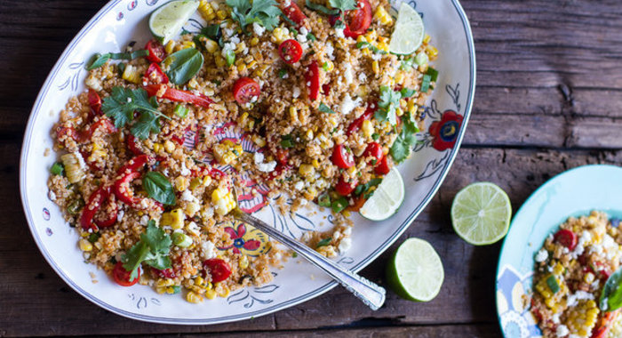 Мексиканский салат с кукурузой