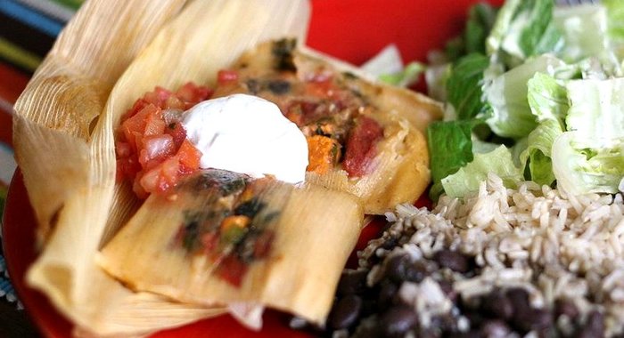 Вегетарианское тамале