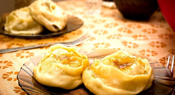 Манты с тыквой и мясом по-узбекски