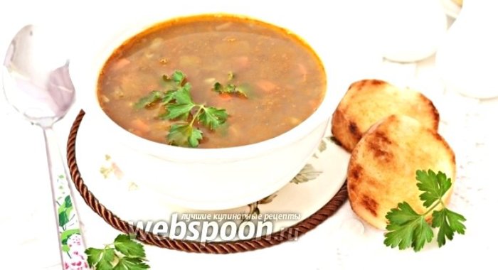 Суп из маша и фаршем