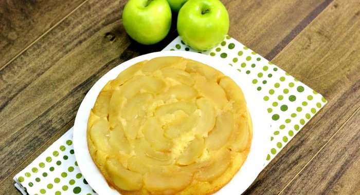 Перевернутый яблочный пирог