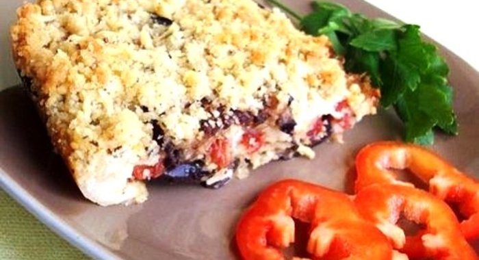 Крамбль баклажанный