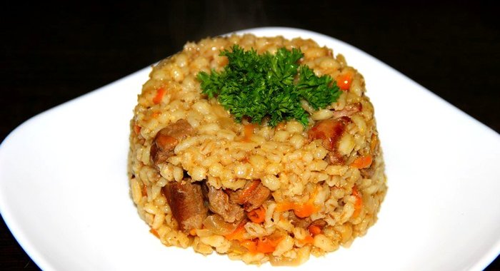 Перловая каша с мясом